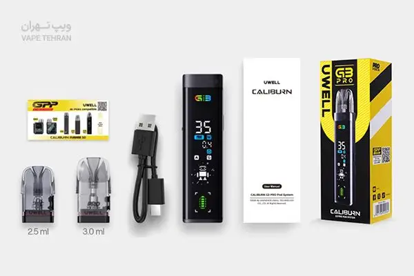 محتویات جعبه یوول caliburn g3 pro