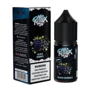سالت ریمیکس توکیو با طعم شاه توت، یخ | Remix Black Berries