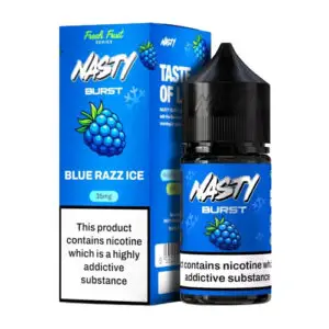 سالت نستی با طعم تمشک آبی، یخ | Burst Blue Razz Ice